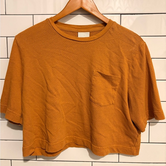 Varley Bexley boxy crop T-Shirt pumpkin XS - Picture 5 of 8